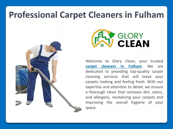 professional carpet cleaners in fulham