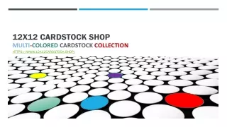 12x12 MULTI-COLORED CARDSTOCK COLLECTION
