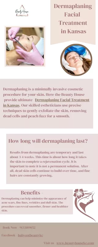 Ultimate Dermaplaning facial Treatment in Kansas