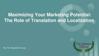 maximizing your marketing potential the role of translation and localization