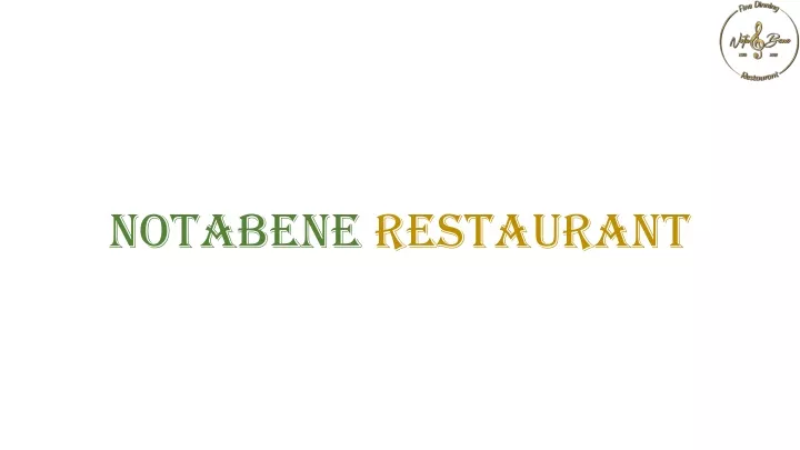 notabene restaurant