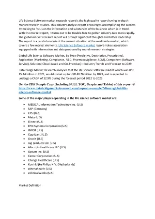 life science software market research report