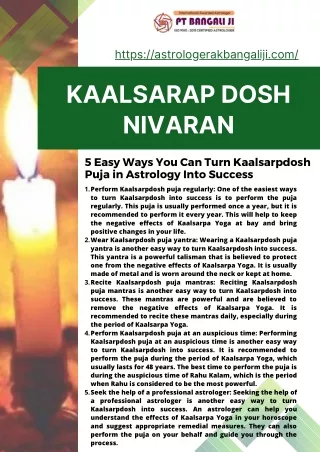 Kaalsarap Dosh Nivaran | Call Now |  91-8219157676