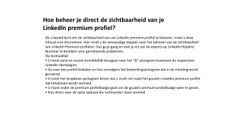 Bellen Linkedin nederland