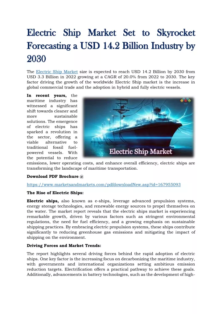 electric ship market set to skyrocket electric