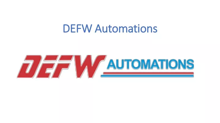 defw automations