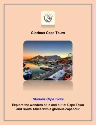 Glorious Cape Tours