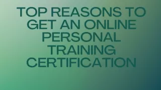 top reasons to get an online personal training