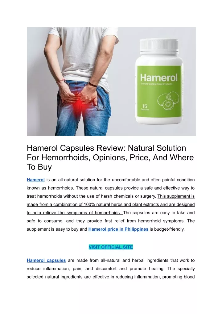 hamerol capsules review natural solution
