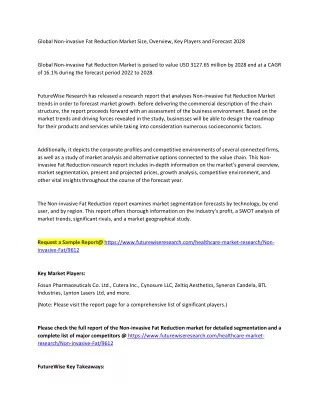 global non invasive fat reduction market size