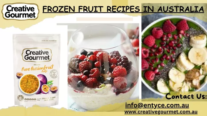 frozen fruit recipes in australia