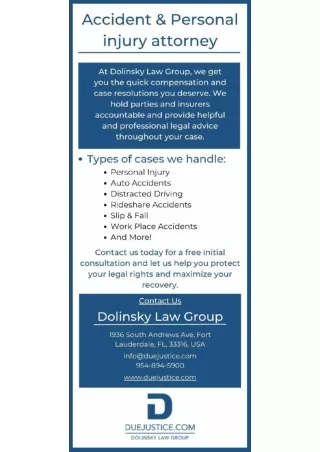 Personal Injury Attorney in Fort Lauderdale, FL