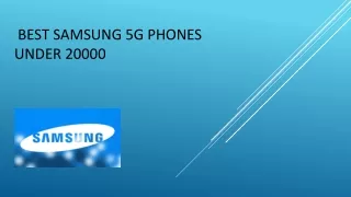 best samsung 5g phones under 20000