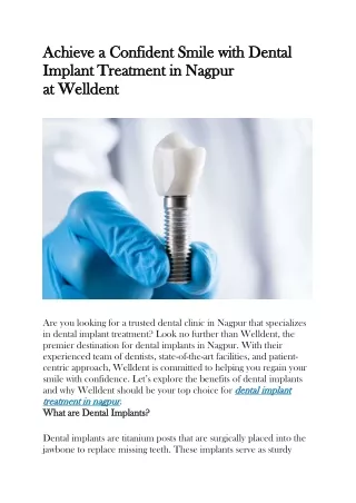 dental implant treatment in nagpur