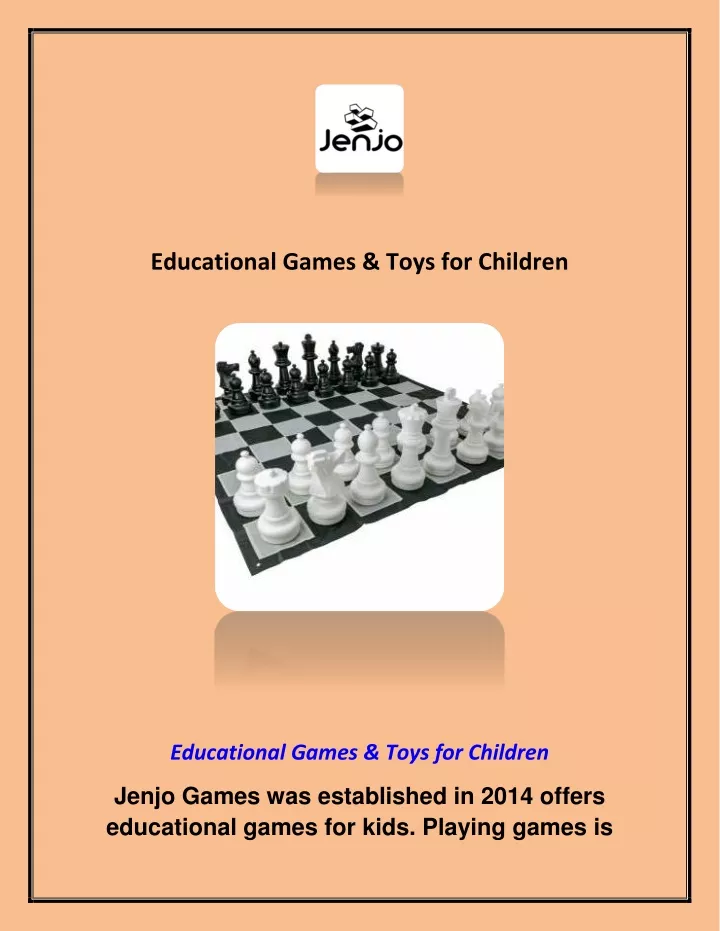 educational games toys for children