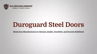 Metal Door Manufacturers in Chennai_ Quality, Durability, and Security Redefined