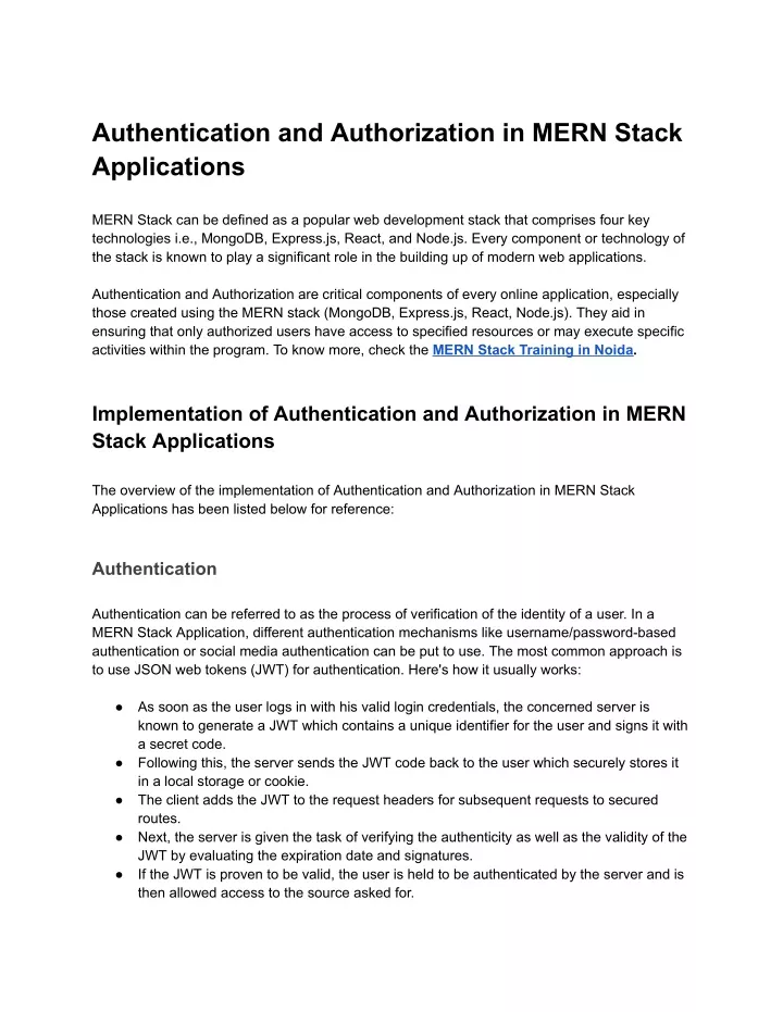authentication and authorization in mern stack