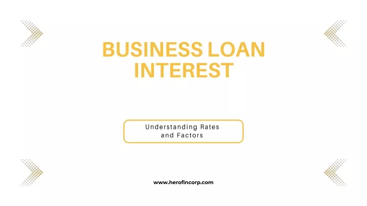business loan interest