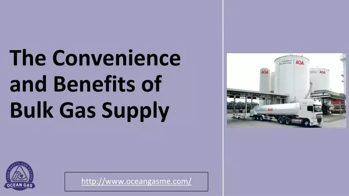 the convenience and benefits of bulk gas supply