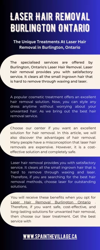 The Unique Treatments At Laser Hair Removal in Burlington, Ontario