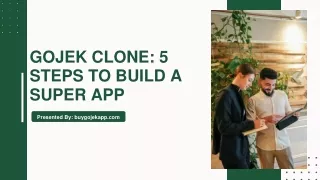 Steps to build a Gojek Clone App
