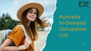 Australia Occupation List 2023