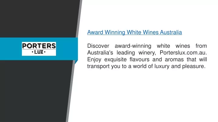 award winning white wines australia discover