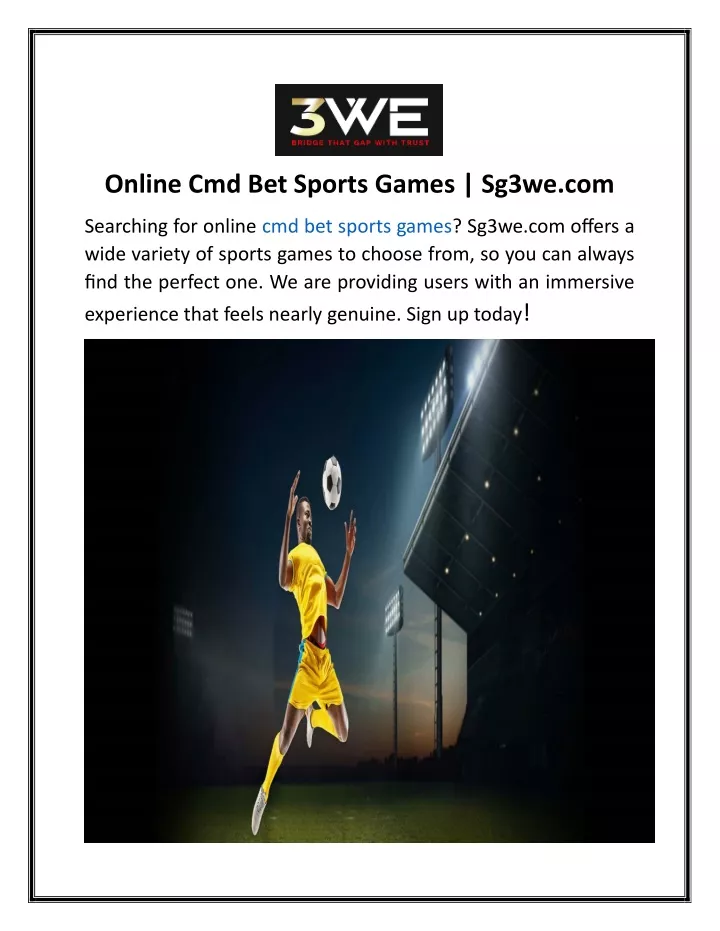 online cmd bet sports games sg3we com