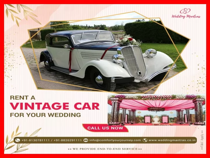 vintage cars rental services in india destination