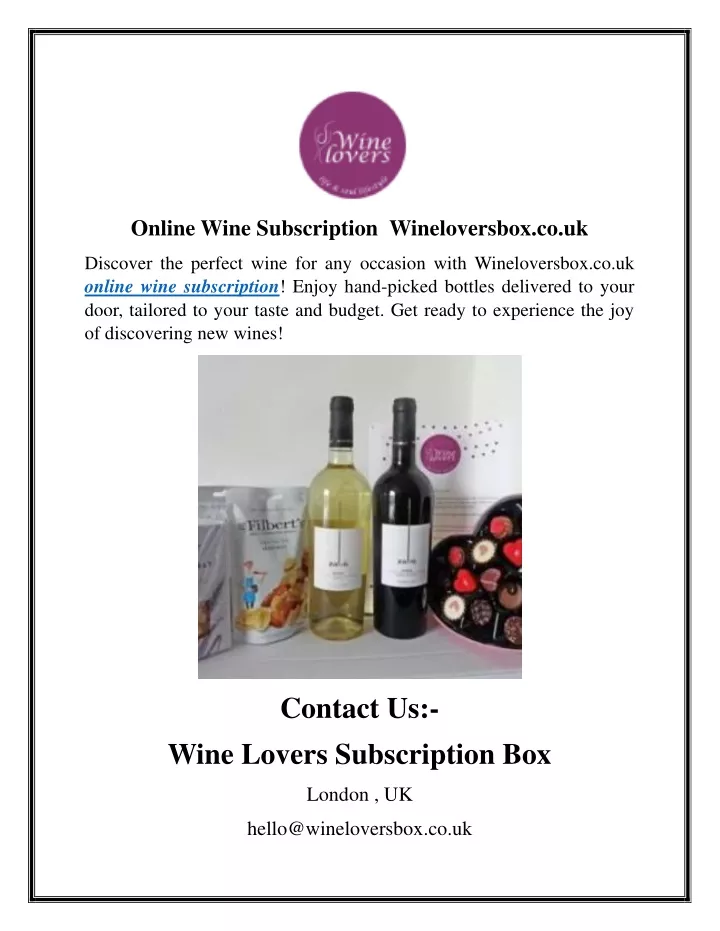 online wine subscription wineloversbox co uk