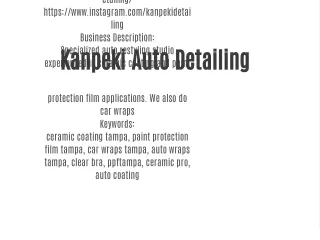 Kanpeki Auto Detailing