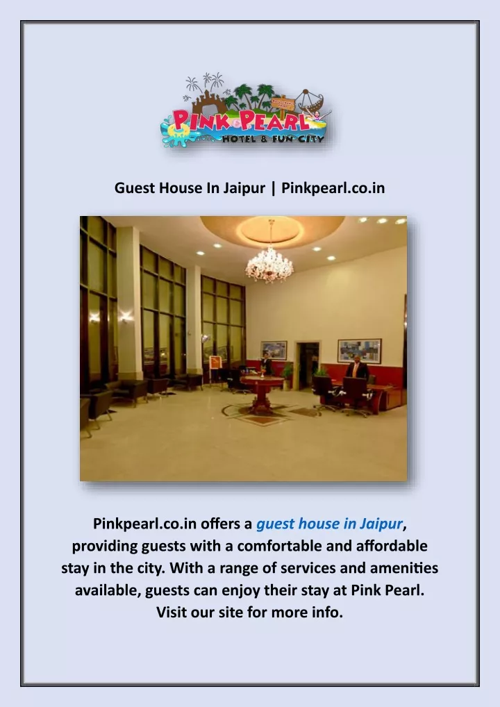 guest house in jaipur pinkpearl co in