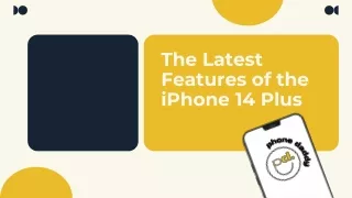 The Latest Features of the iPhone 14 Plus
