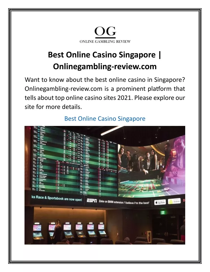 best online casino singapore onlinegambling