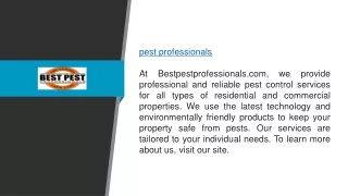 Pest Professionals  Bestpestprofessionals.com