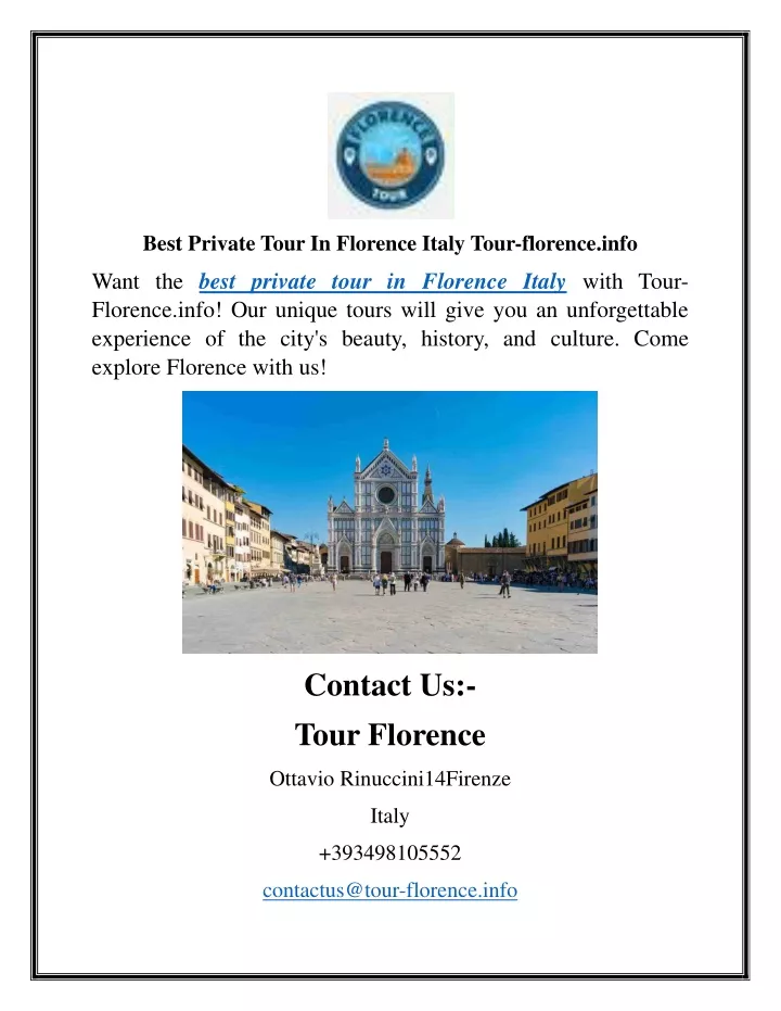 best private tour in florence italy tour florence