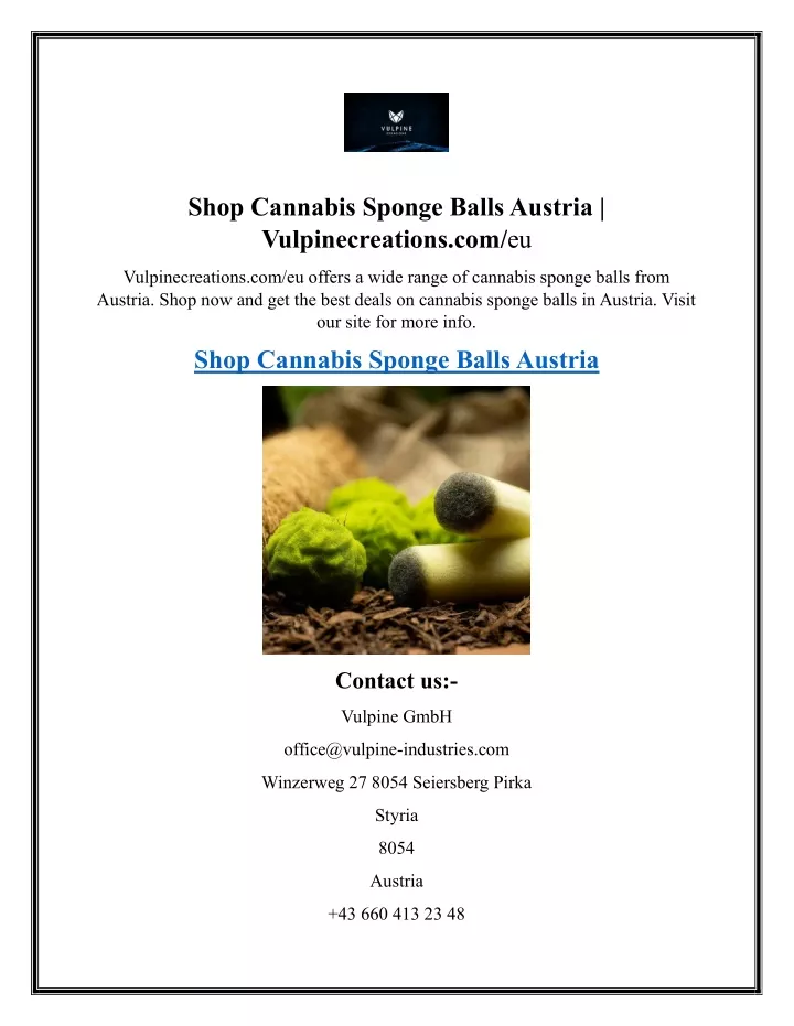 shop cannabis sponge balls austria