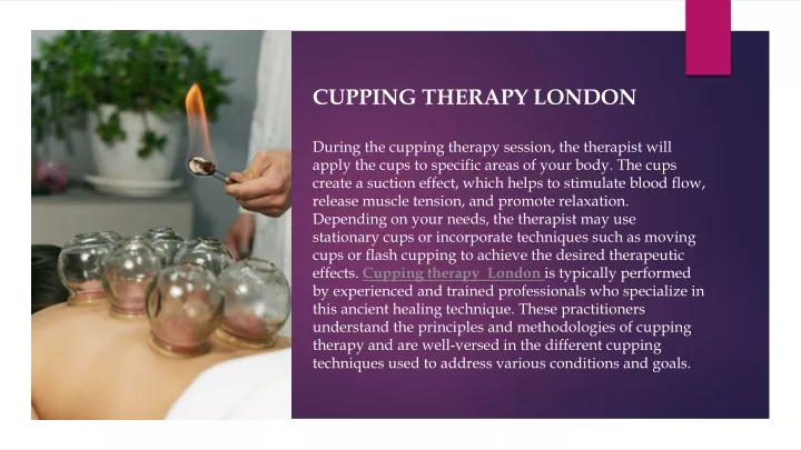 cupping therapy london