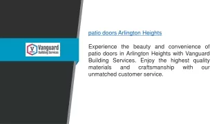Patio Doors Arlington Heights Vanguardbuildingservices.com