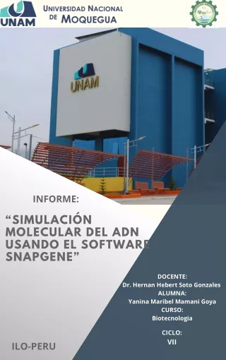 SIMULACIÓN DE ELECTROFORESIS EN GEL DE AGAROSA EMPLEANDO EL SOFTWARE SNAPGENE