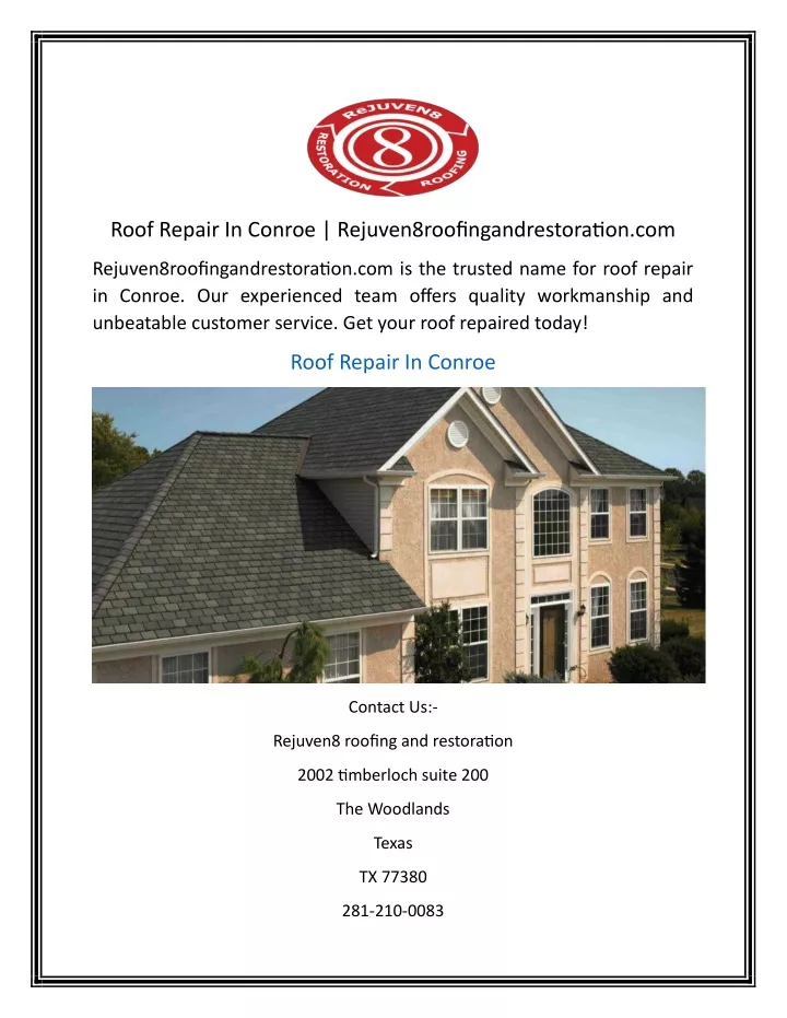 roof repair in conroe