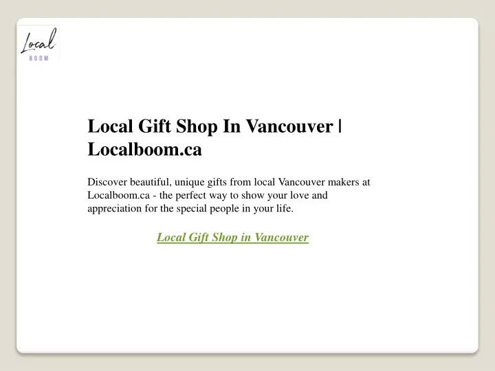 local gift shop in vancouver localboom