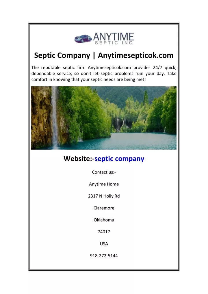 septic company anytimesepticok com