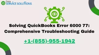 QuickBooks Error 6000 77: In-Depth Guide to Causes and Solutions