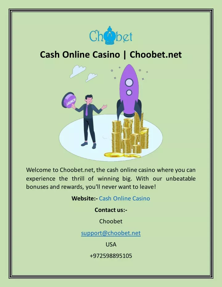 cash online casino choobet net