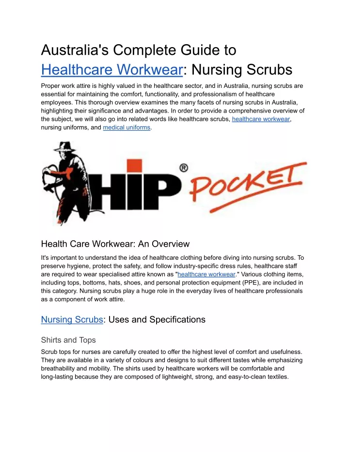 australia s complete guide to healthcare workwear