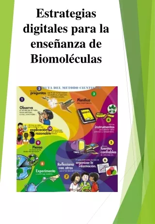 Estrategias digitales para la enseñanza de Biomoléculas
