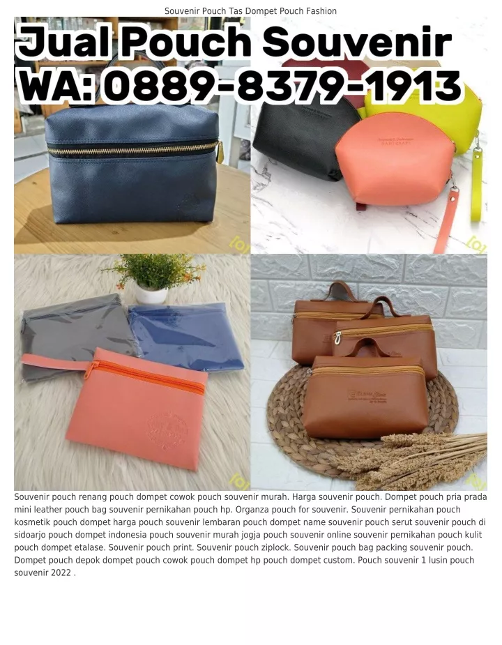 souvenir pouch tas dompet pouch fashion