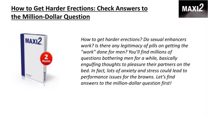 how to get harder erections check answers