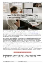 Latest C-IBP-2211 Exam Questions | Valid C-IBP-2211 Guide Files - slide 1